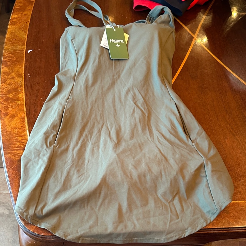 HALARA Olive Green Tank Dress